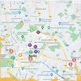 Map of Berlin seen via the Topdeck App.