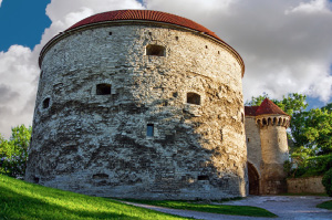 An exterior view of Tallinns Modern Art Museums in Estonia.