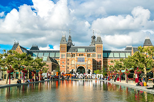 An exterior view of the Van Gogh Museum Amsterdam.