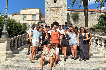 Topdeck travelers in Croatia