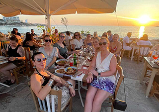 Topdeck travelers in Greece