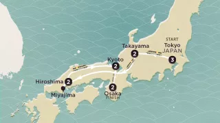 Delve Deep: Japan 2025-26 map.
