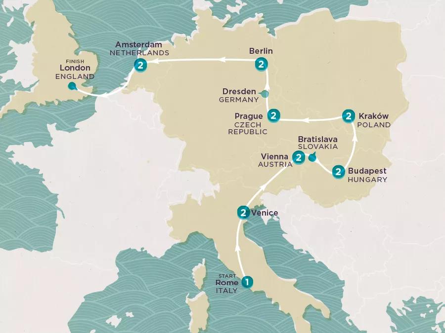 Get Social: Central & Eastern Europe Highlights 2025 map