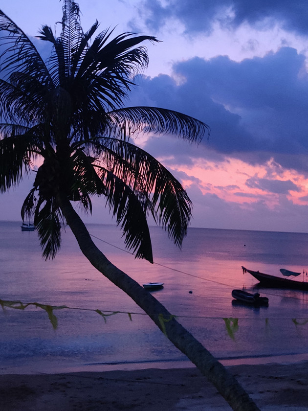 A sunset in Thailand, one of the country's star attractions.